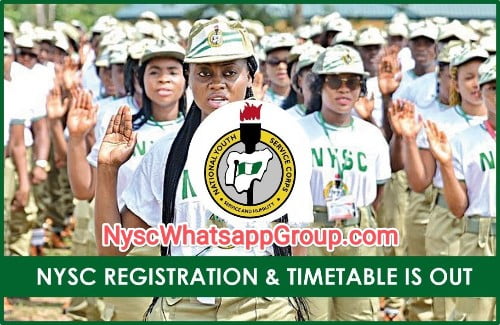 NYSC Mobilization Timetable