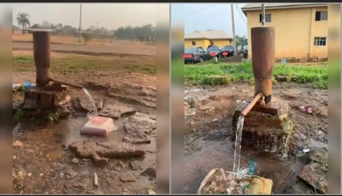 The famous water of life at Edo NYSC orientation camp. 
