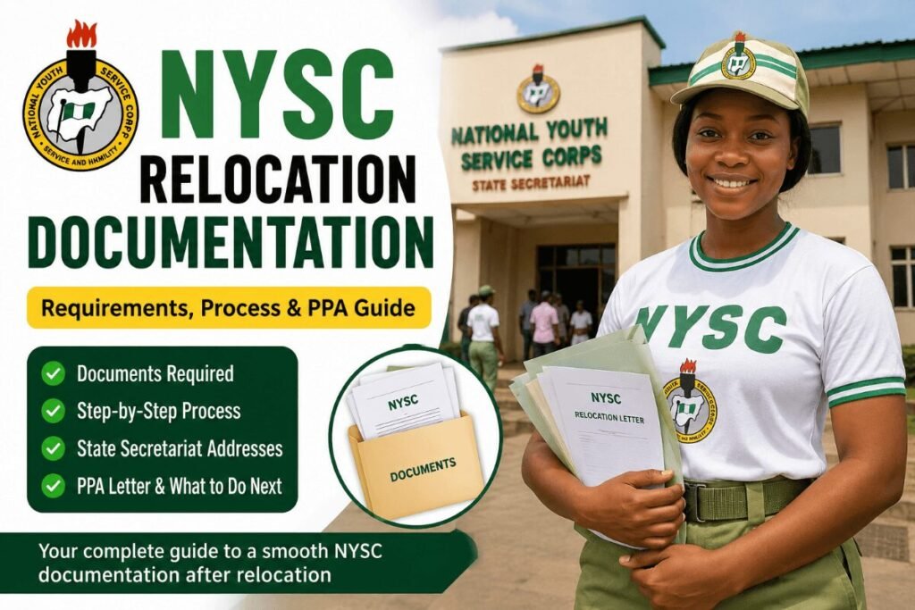 NYSC relocation documentation guide for corps members after relocation approval